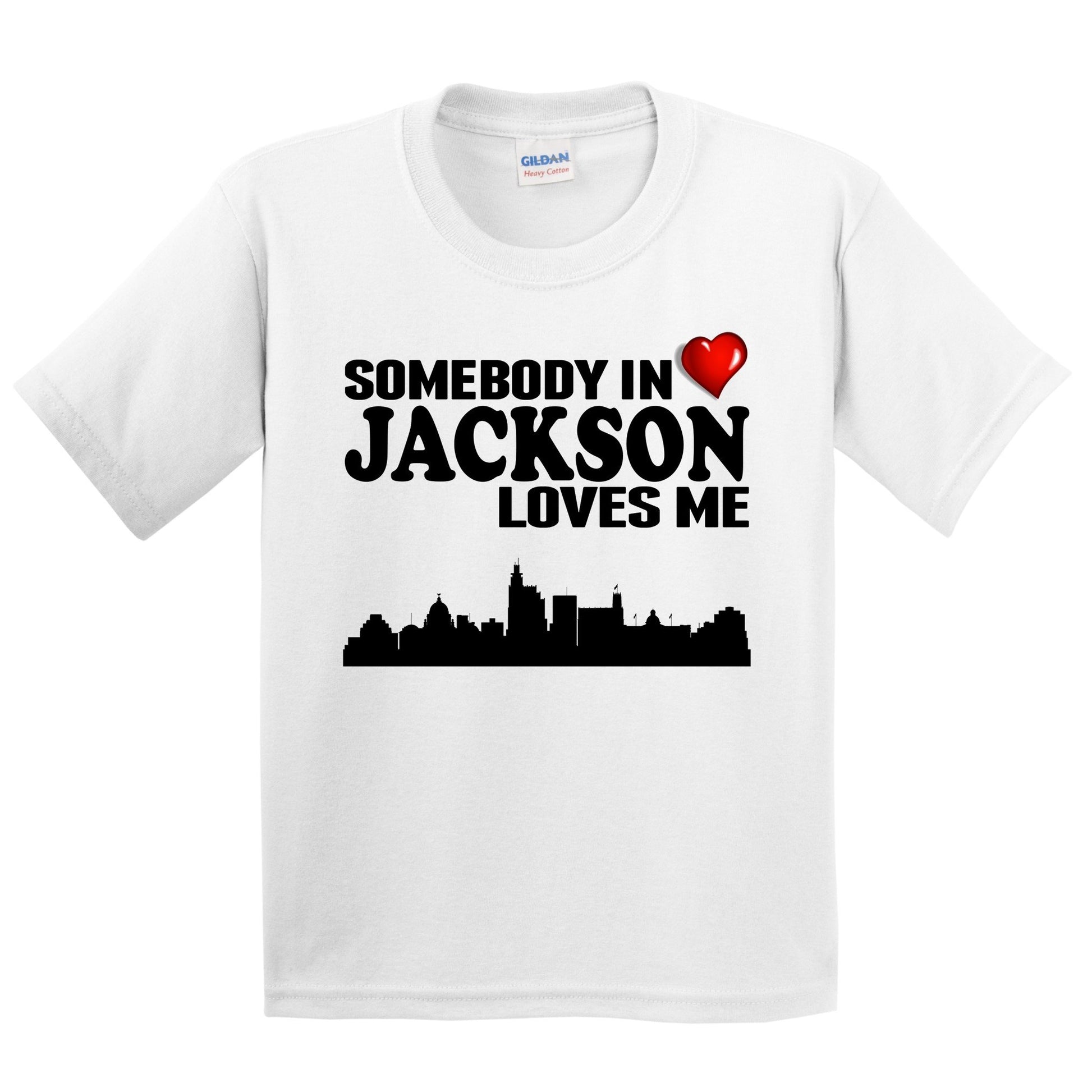 Somebody In Jackson Loves Me Kids Youth T-Shirt