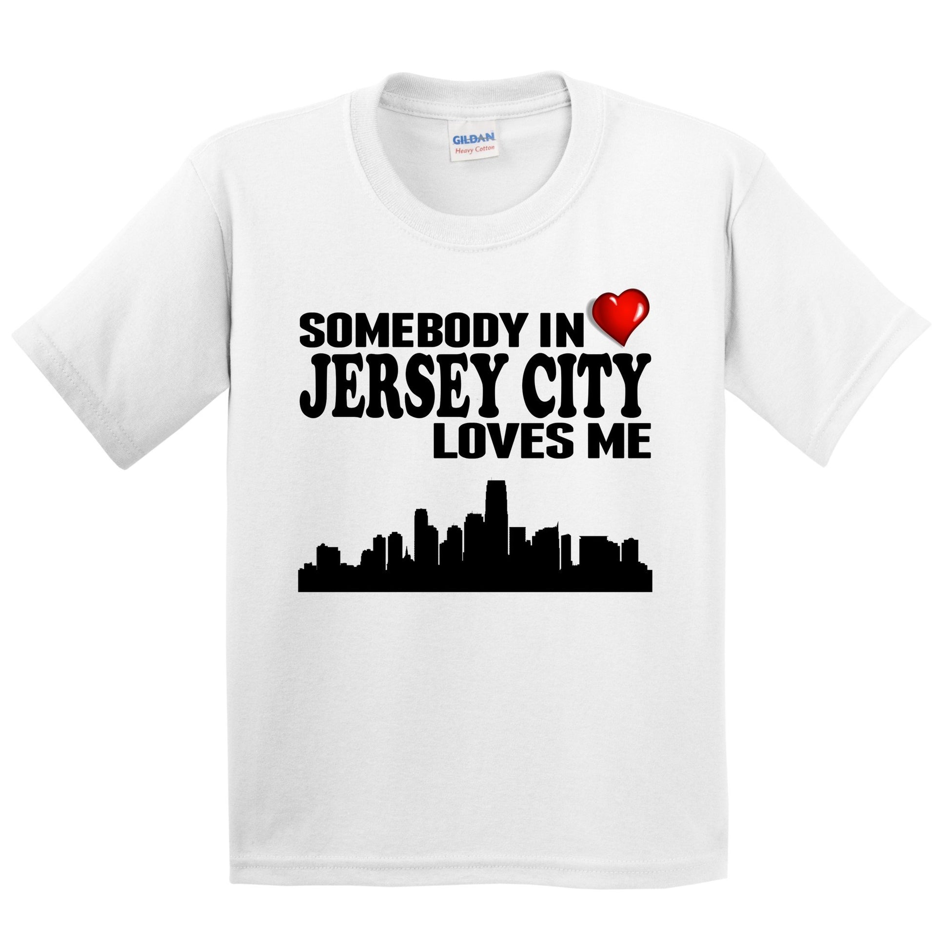 Somebody In Jersey City Loves Me Kids Youth T-Shirt
