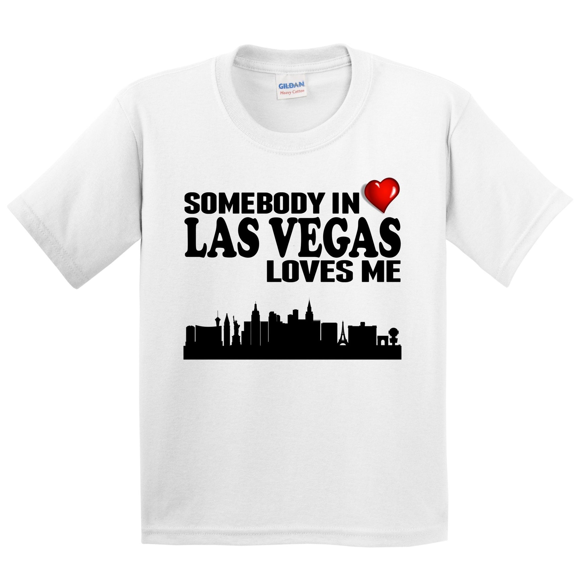 Somebody In Las Vegas Loves Me Kids Youth T-Shirt