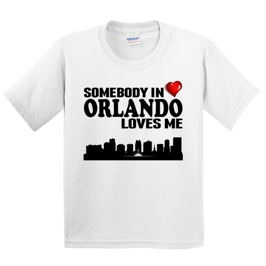 Somebody In Orlando Loves Me Kids Youth T-Shirt