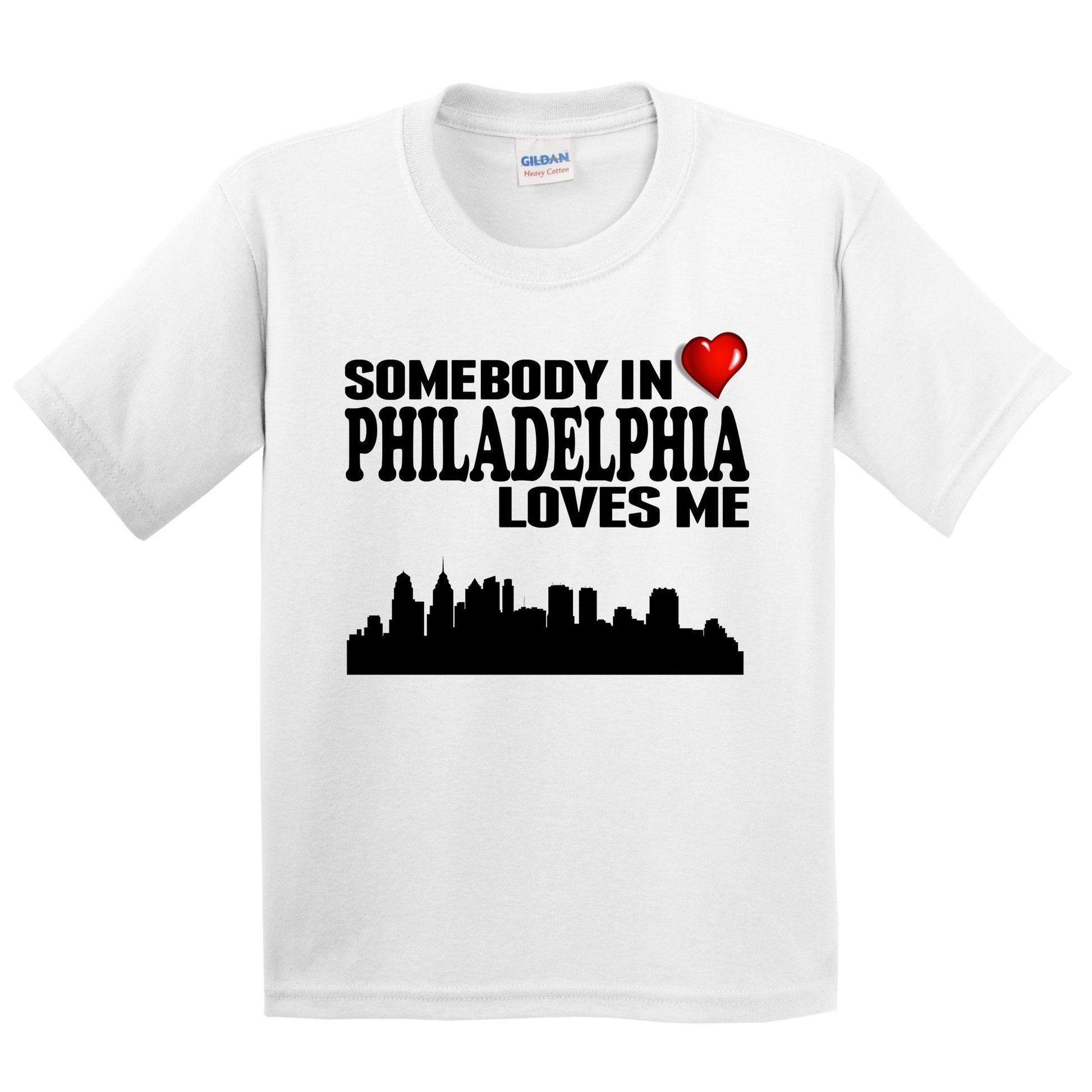 Somebody In Philadelphia Loves Me Kids Youth T-Shirt