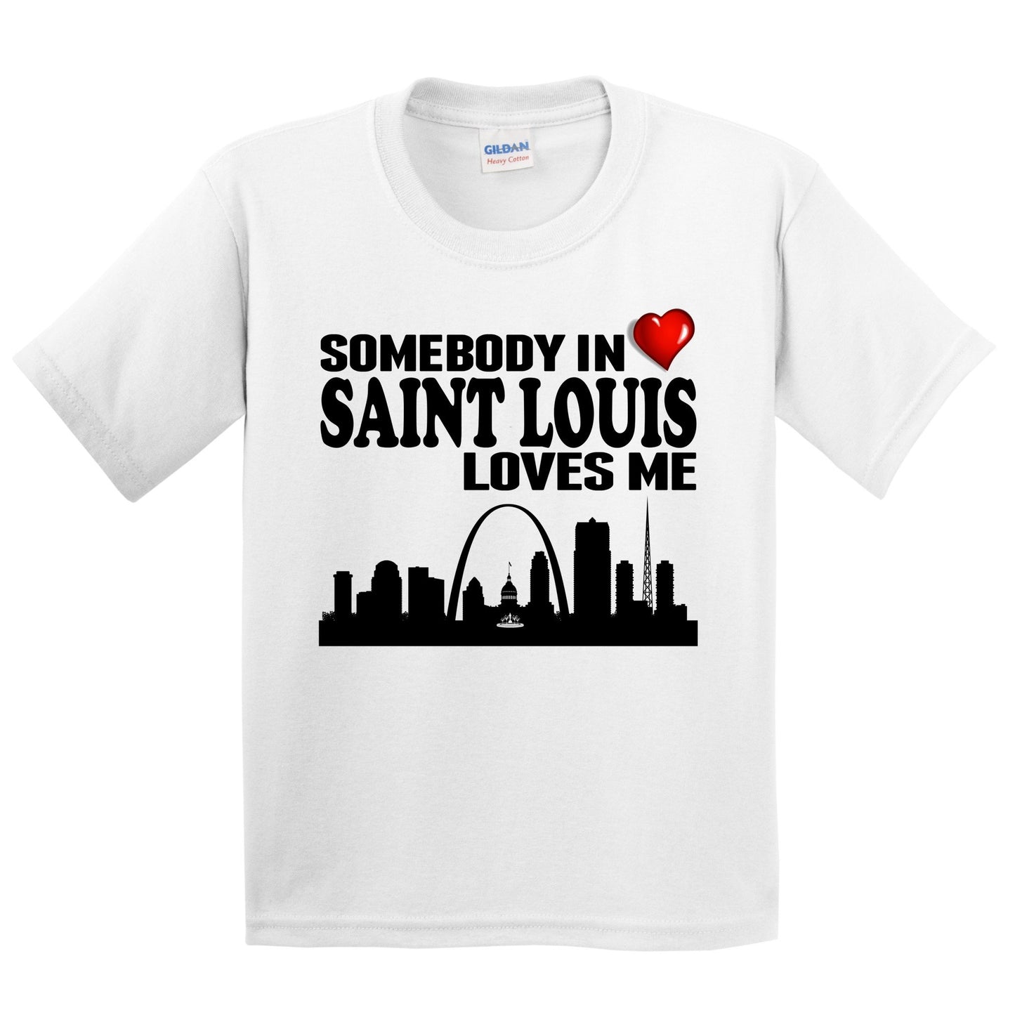 Somebody In Saint Louis Loves Me Kids Youth T-Shirt