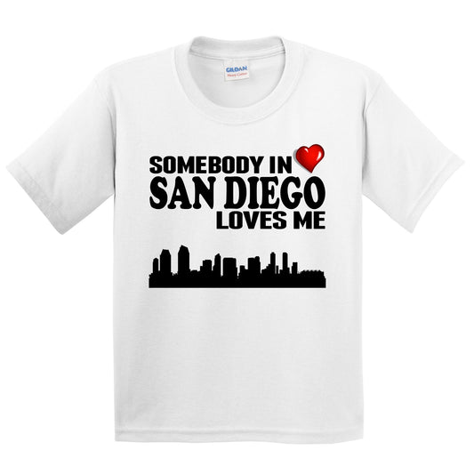 Somebody In San Diego Loves Me Kids Youth T-Shirt