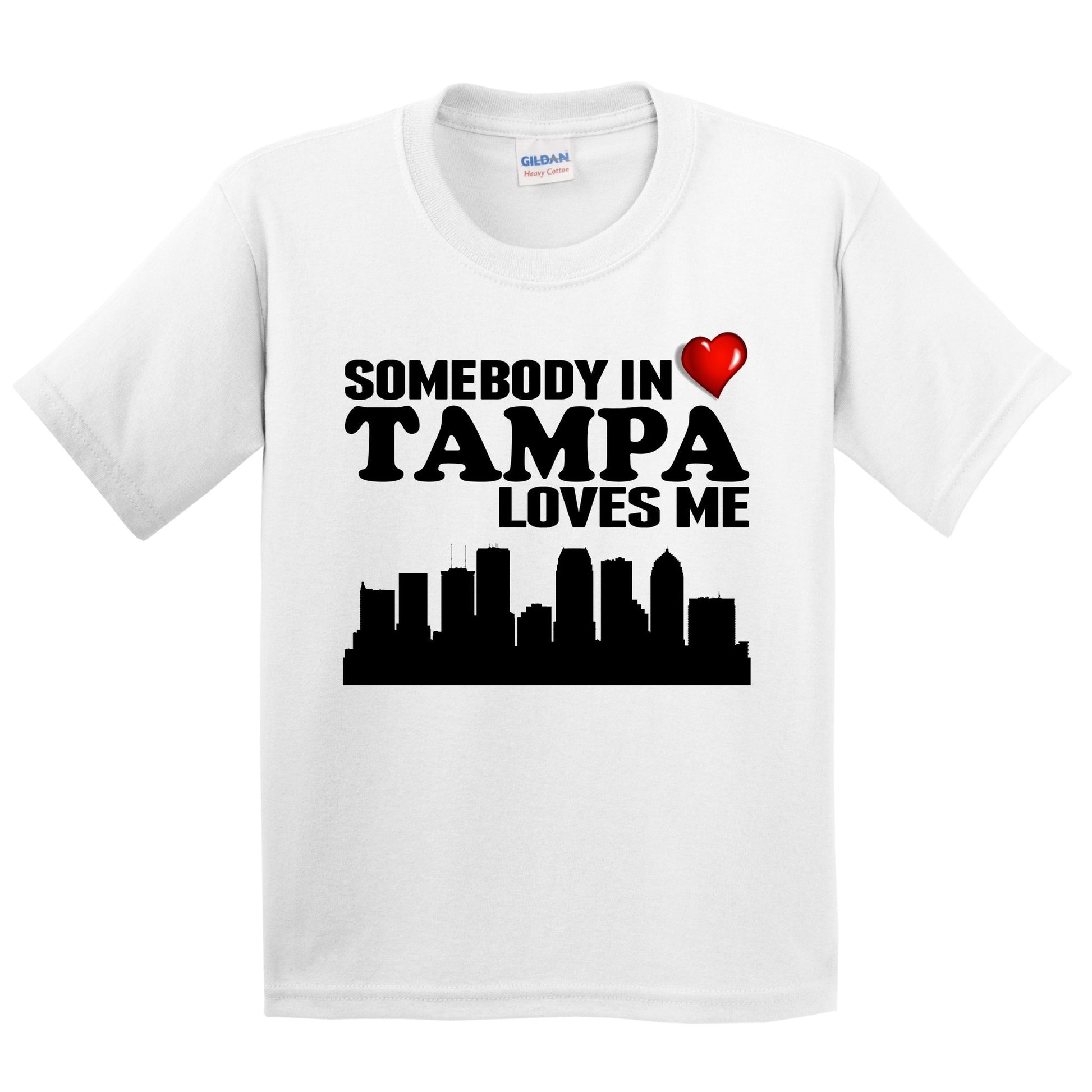 Somebody In Tampa Loves Me Kids Youth T-Shirt