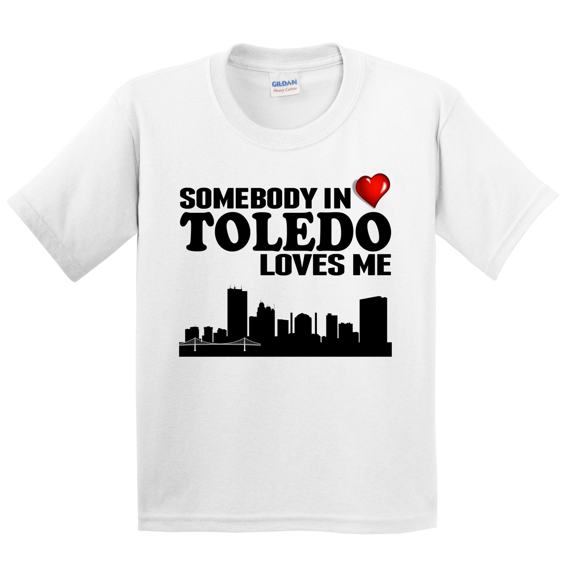 Somebody In Toledo Loves Me Kids Youth T-Shirt
