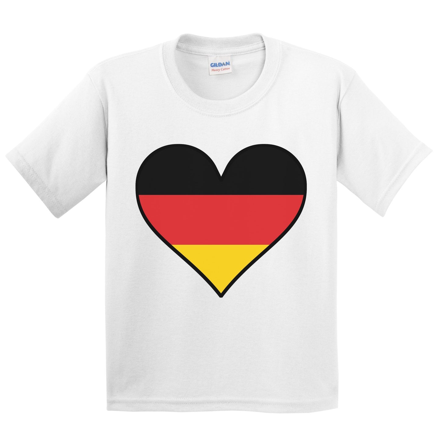 German Flag T-Shirt - Cute German Flag Heart - Germany Kids Youth Shirt