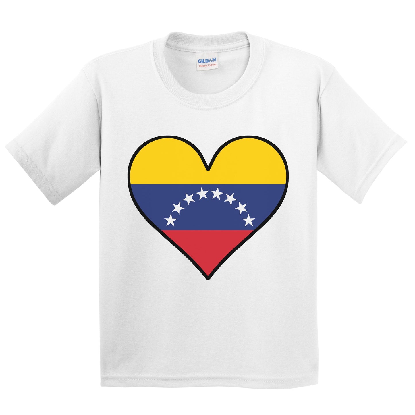 Venezuelan Flag T-Shirt - Cute Venezuelan Flag Heart - Venezuela Kids Youth Shirt