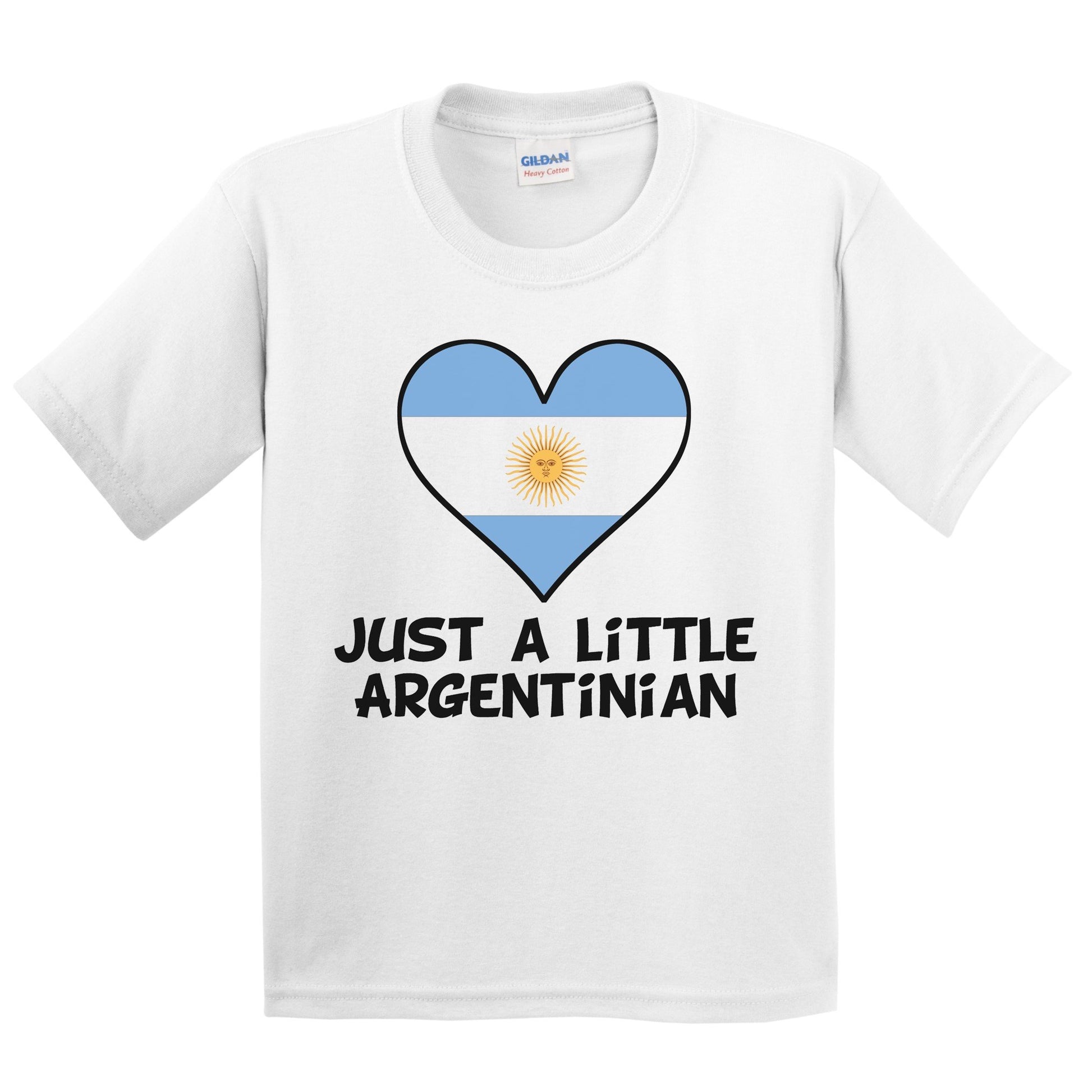 Just A Little Argentinian T-Shirt - Funny Argentina Flag Kids Youth Shirt