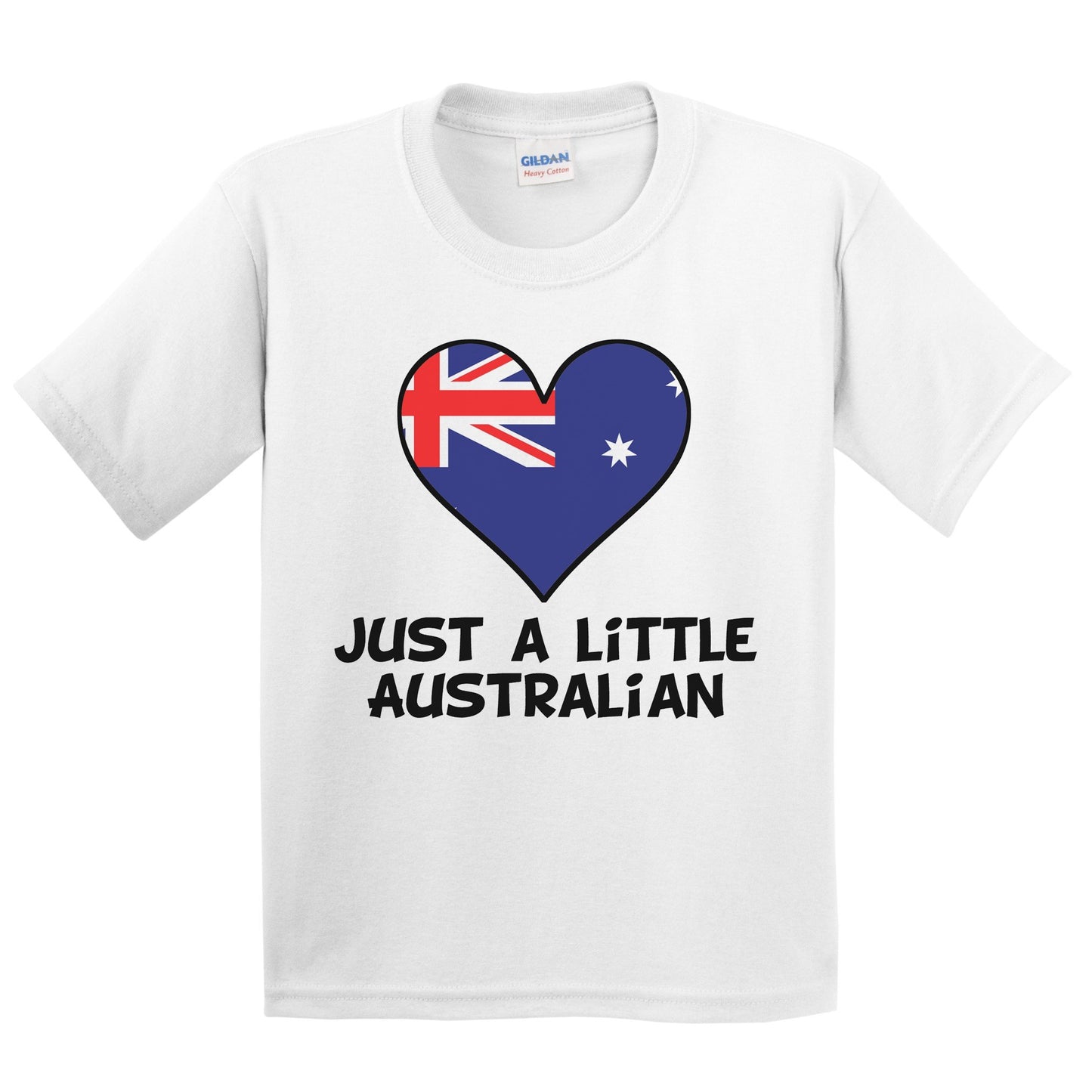 Just A Little Australian T-Shirt - Funny Australia Flag Kids Youth Shirt