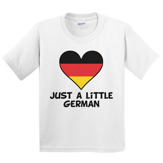 Just A Little German T-Shirt - Funny Germany Flag Kids Youth Shirt