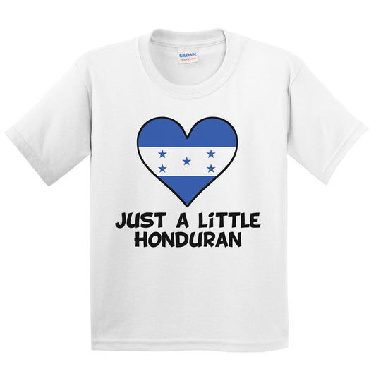 Just A Little Honduran T-Shirt - Funny Honduras Flag Kids Youth Shirt
