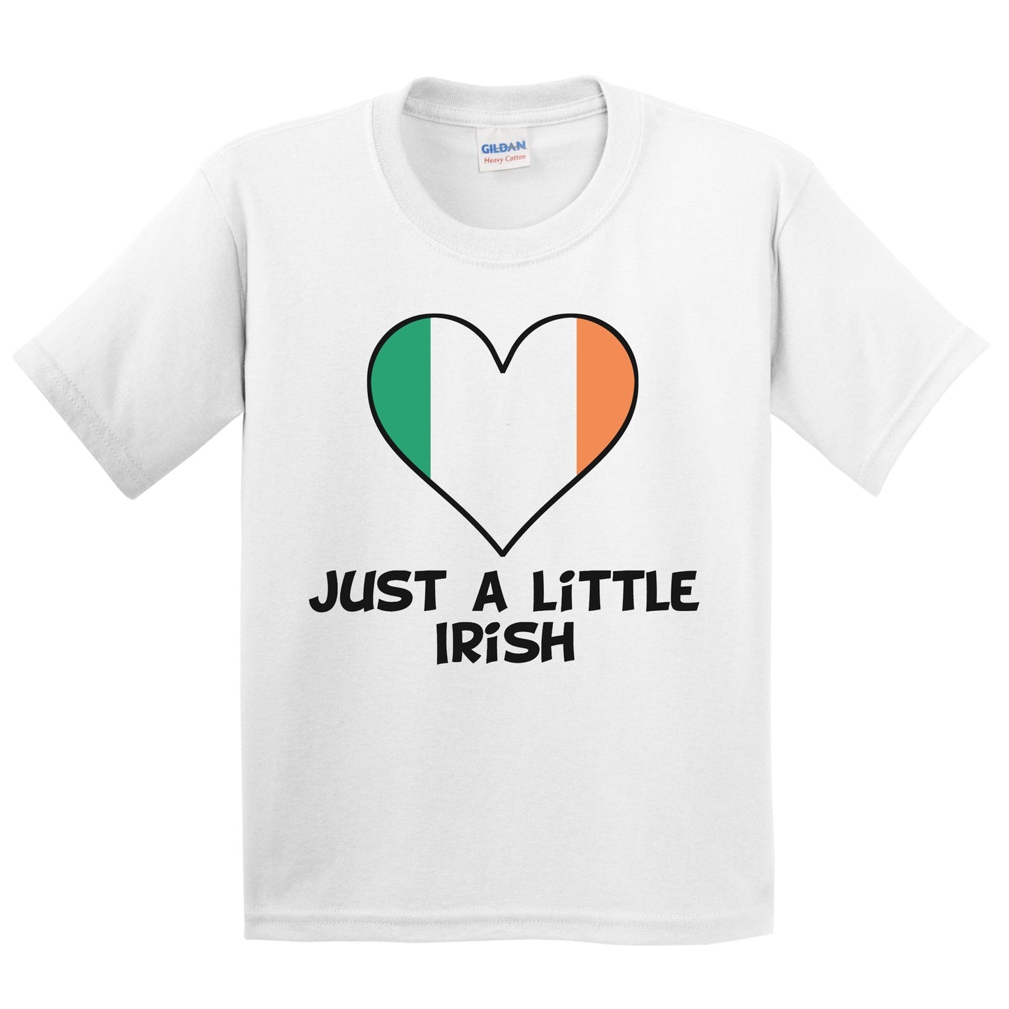 Just A Little Irish T-Shirt - Funny Ireland Flag Kids Youth Shirt