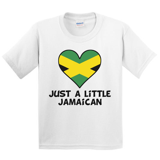 Just A Little Jamaican T-Shirt - Funny Jamaica Flag Kids Youth Shirt