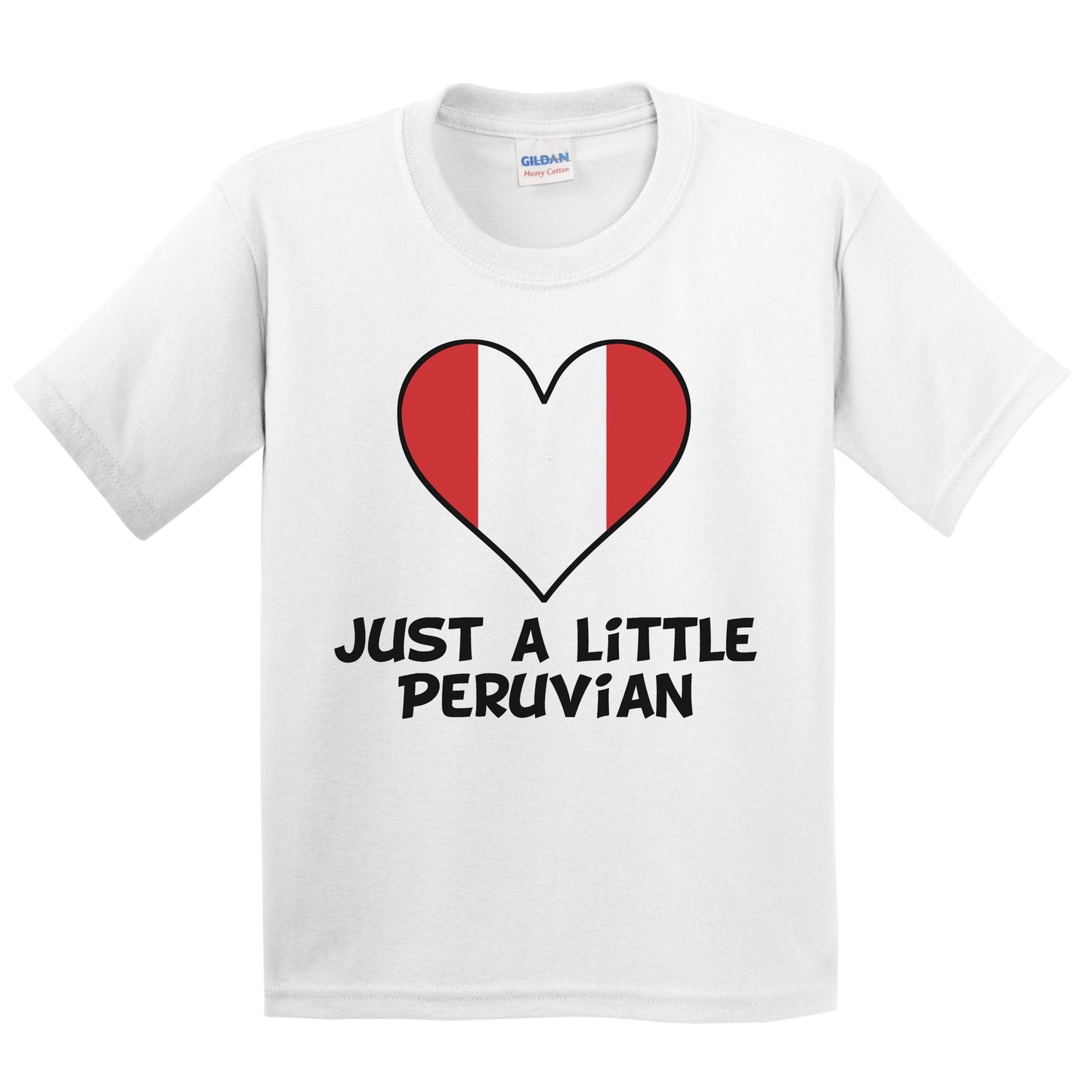 Just A Little Peruvian T-Shirt - Funny Peru Flag Kids Youth Shirt