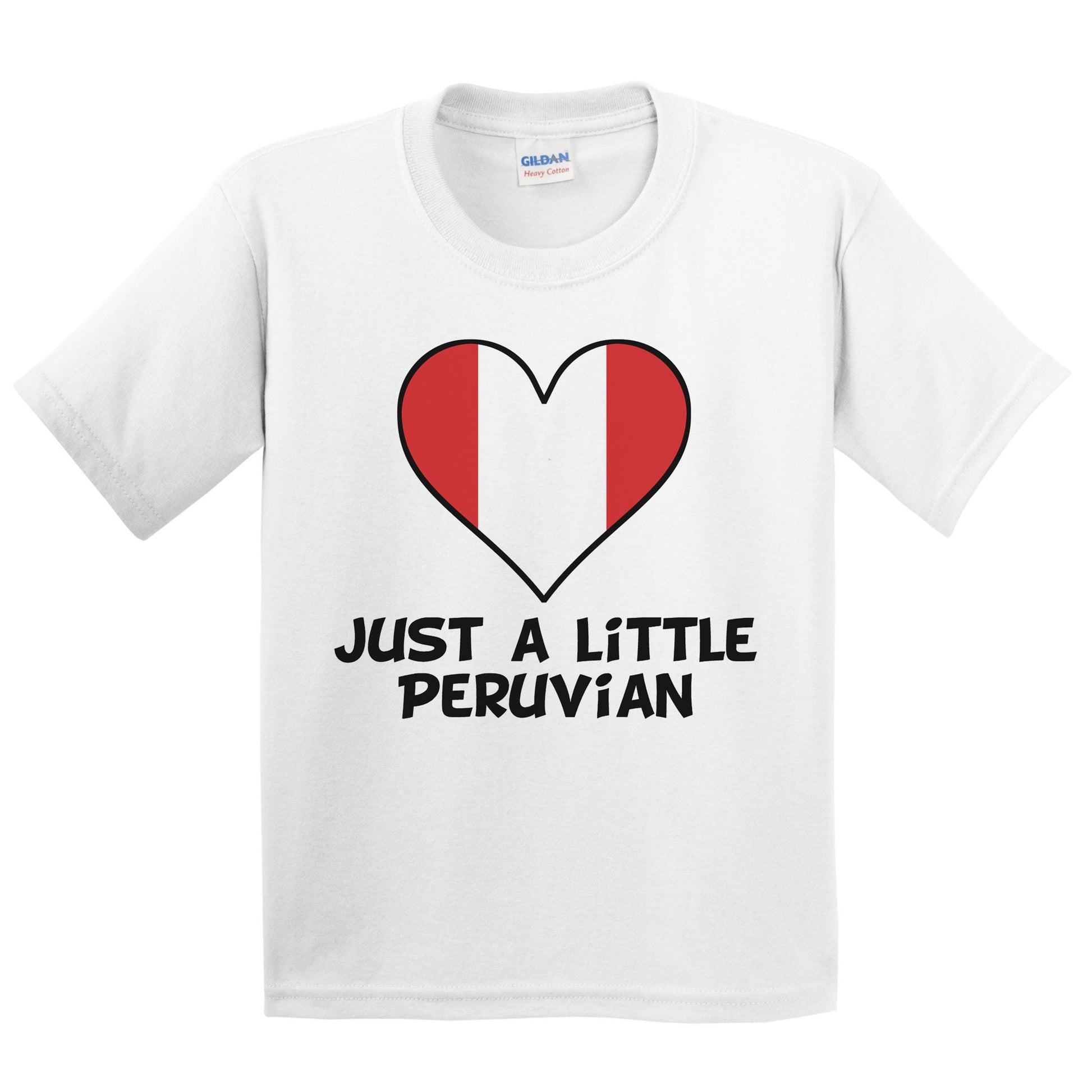 Just A Little Peruvian T-Shirt - Funny Peru Flag Kids Youth Shirt