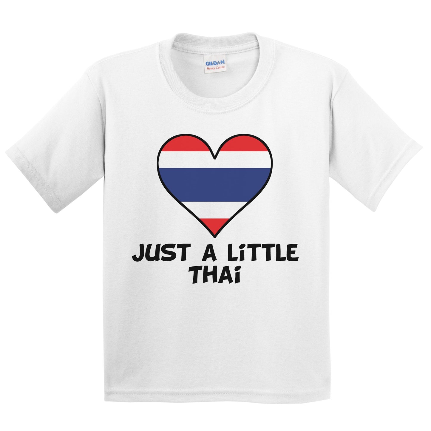 Just A Little Thai T-Shirt - Funny Thailand Flag Kids Youth Shirt