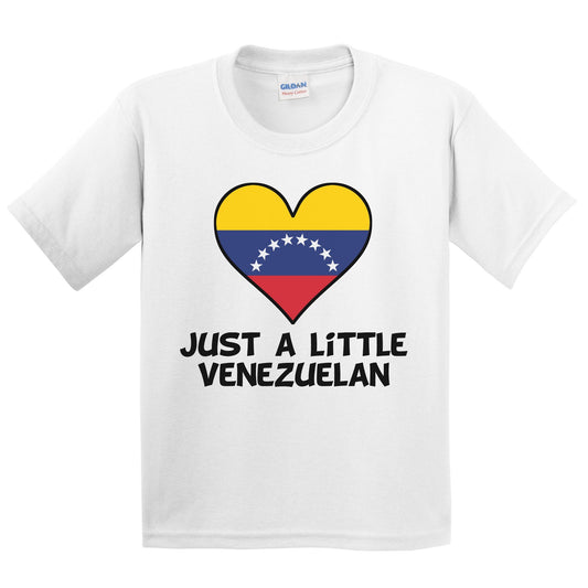 Just A Little Venezuelan T-Shirt - Funny Venezuela Flag Kids Youth Shirt