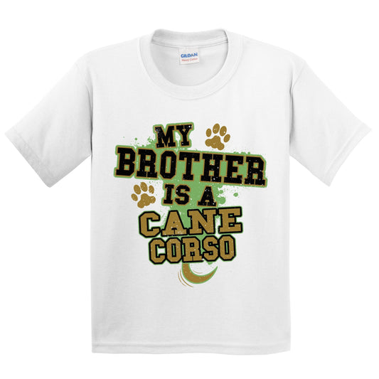 My Brother Is A Cane Corso Funny Dog Kids Youth T-Shirt