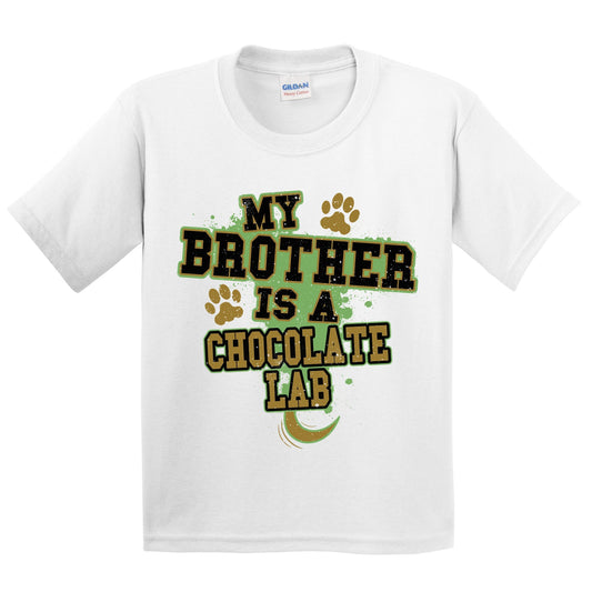 My Brother Is A Chocolate Lab Funny Dog Kids Youth T-Shirt