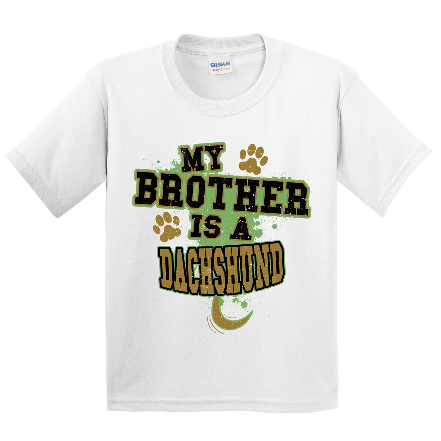 My Brother Is A Dachshund Funny Dog Kids Youth T-Shirt