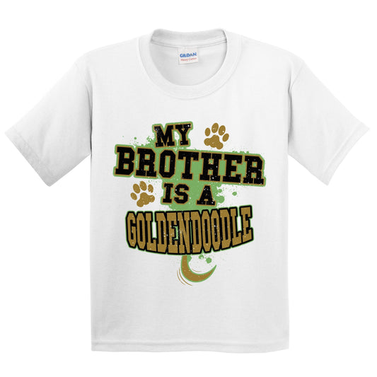 My Brother Is A Goldendoodle Funny Dog Kids Youth T-Shirt