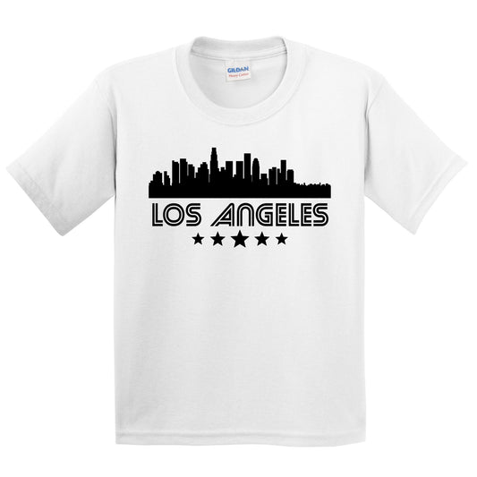 Los Angeles California Skyline Retro Style Kids T-Shirt