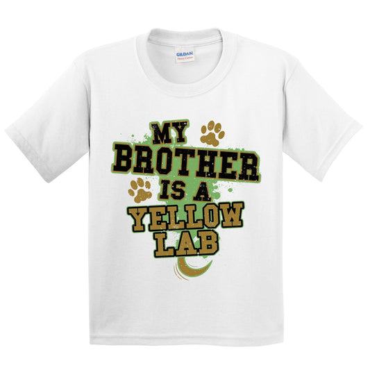My Brother Is A Yellow Lab Funny Dog Kids Youth T-Shirt