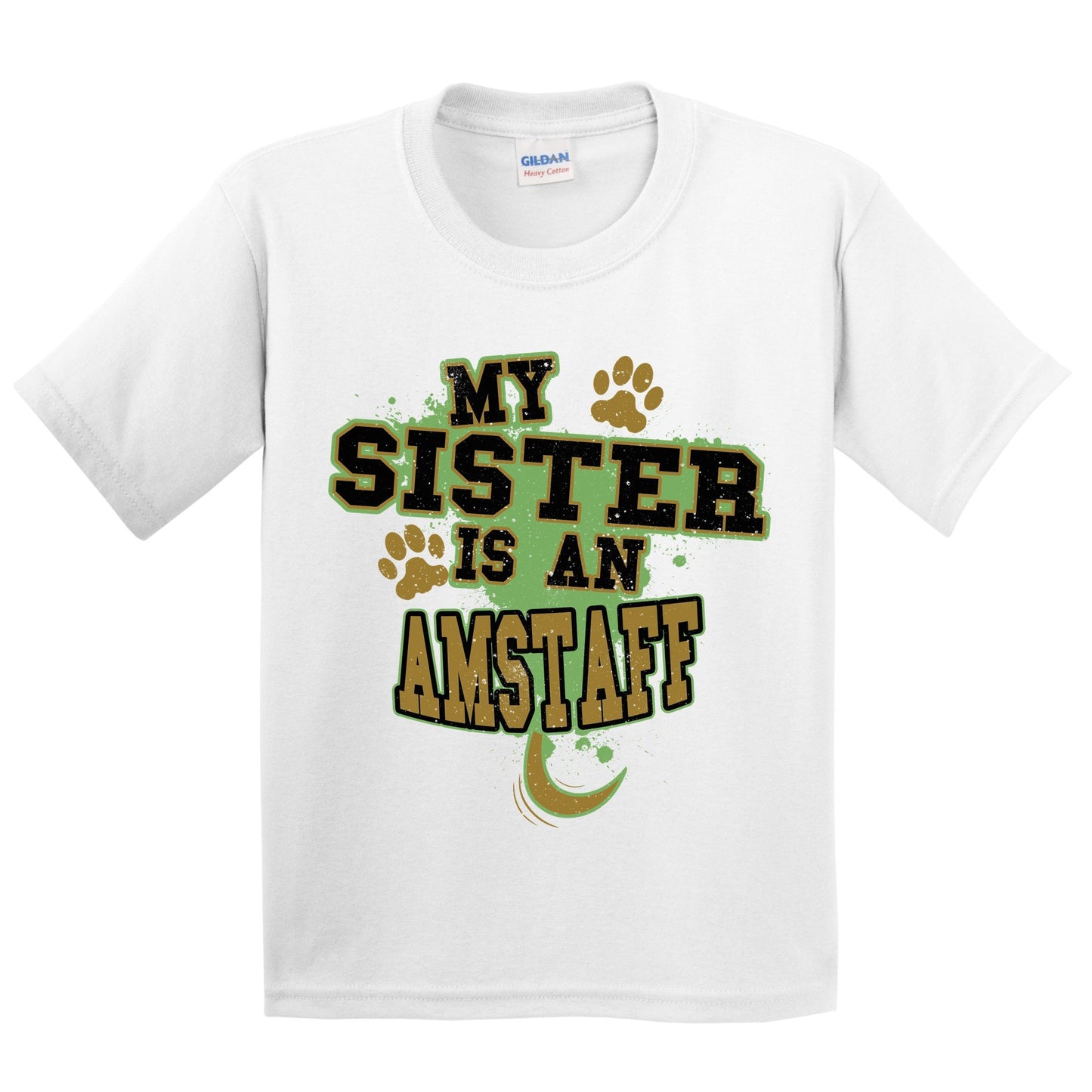 My Sister Is An AmStaff Funny Dog Kids Youth T-Shirt