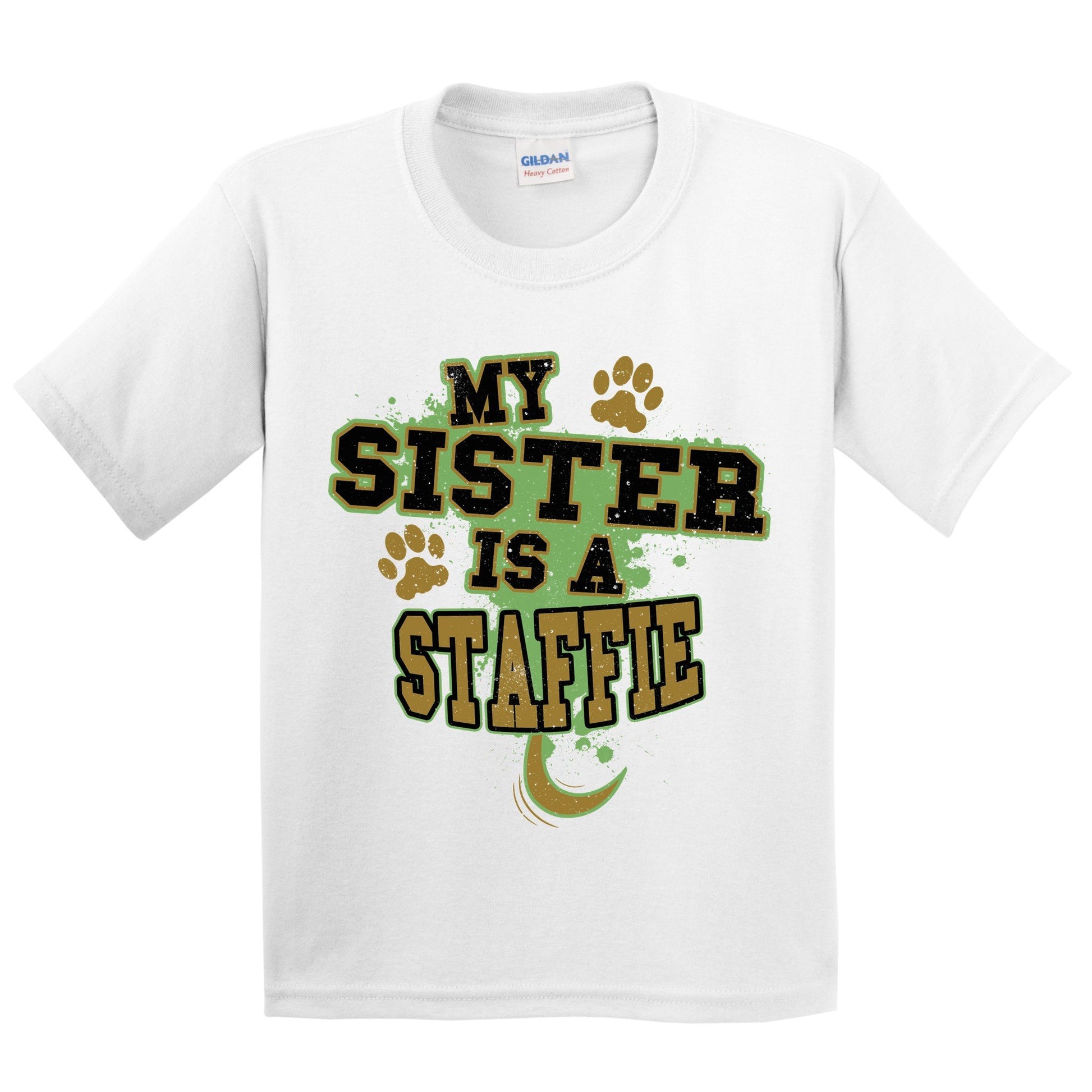 My Sister Is A Staffie Funny Dog Kids Youth T-Shirt