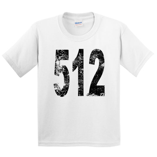 512 Austin Texas Area Code Kids Youth T-Shirt