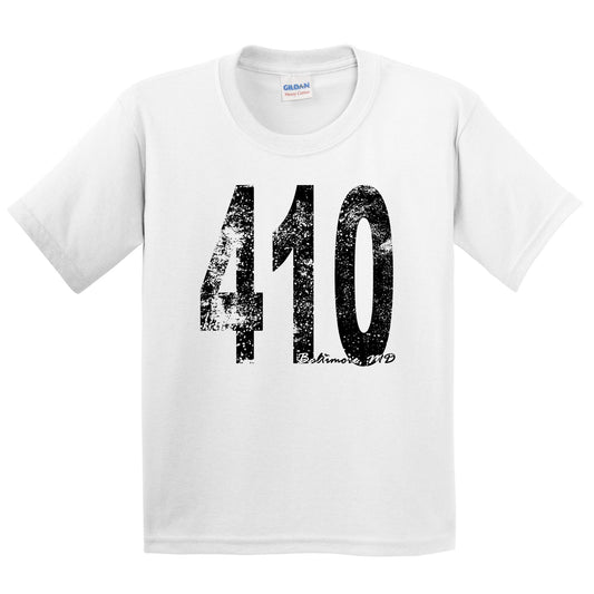 410 Baltimore Maryland Area Code Kids Youth T-Shirt