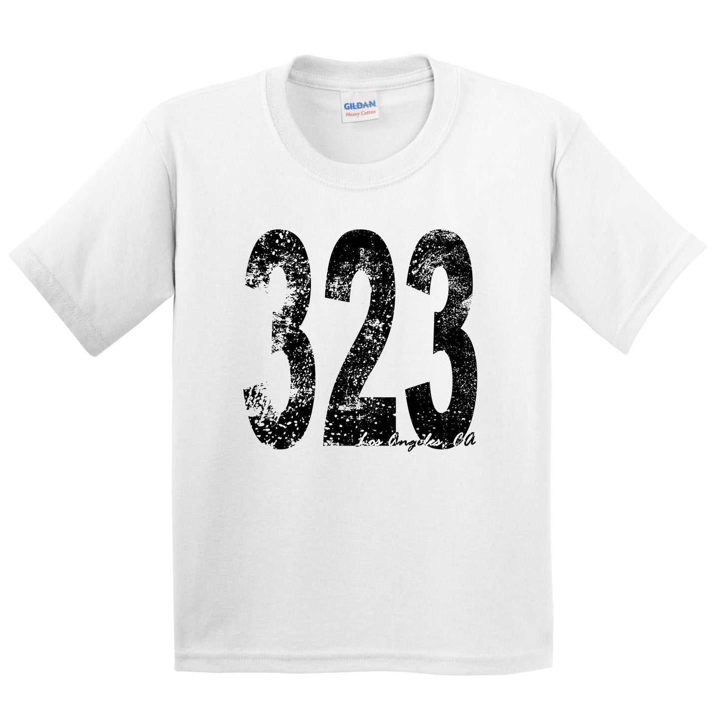 323 Los Angeles California Area Code Kids Youth T-Shirt