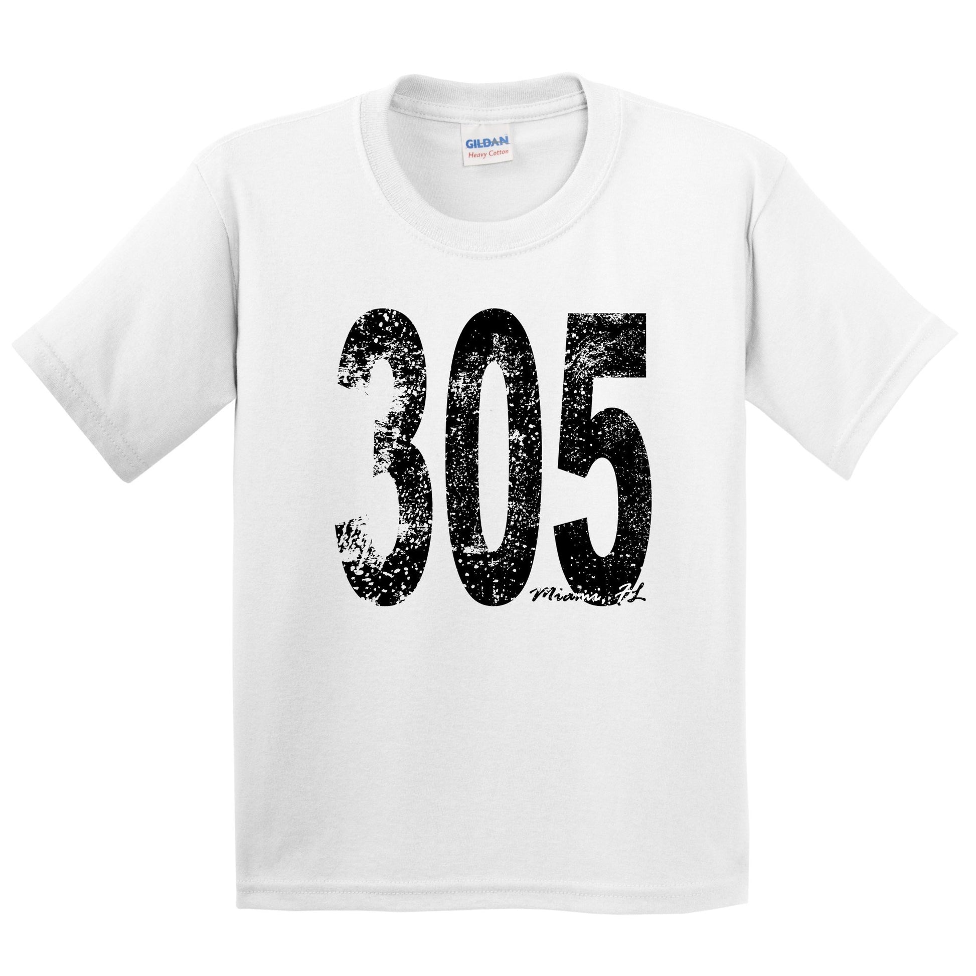 305 Miami Florida Area Code Kids Youth T-Shirt