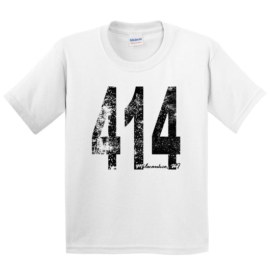 414 Milwaukee Wisconsin Area Code Kids Youth T-Shirt