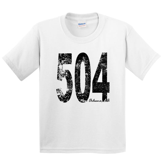 504 New Orleans Louisiana Area Code Kids Youth T-Shirt