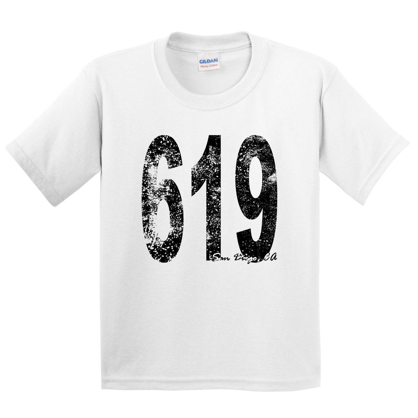 619 San Diego California Area Code Kids Youth T-Shirt