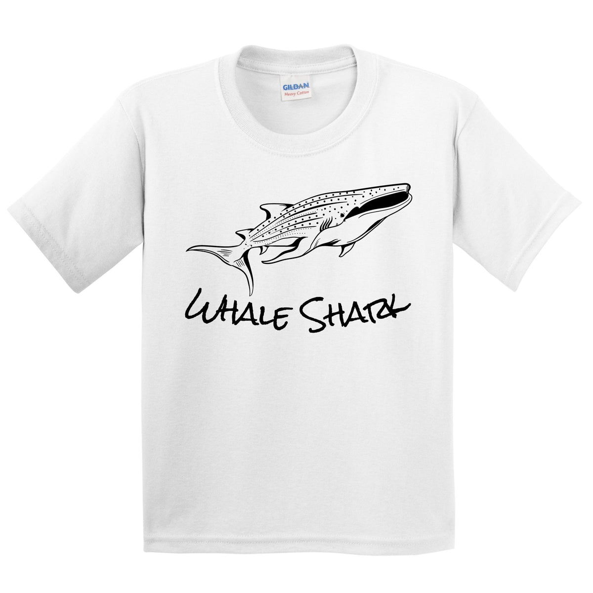 Whale Shark Sketch Cool Shark Kids Youth T-Shirt