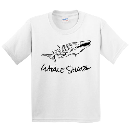 Whale Shark Sketch Cool Shark Kids Youth T-Shirt