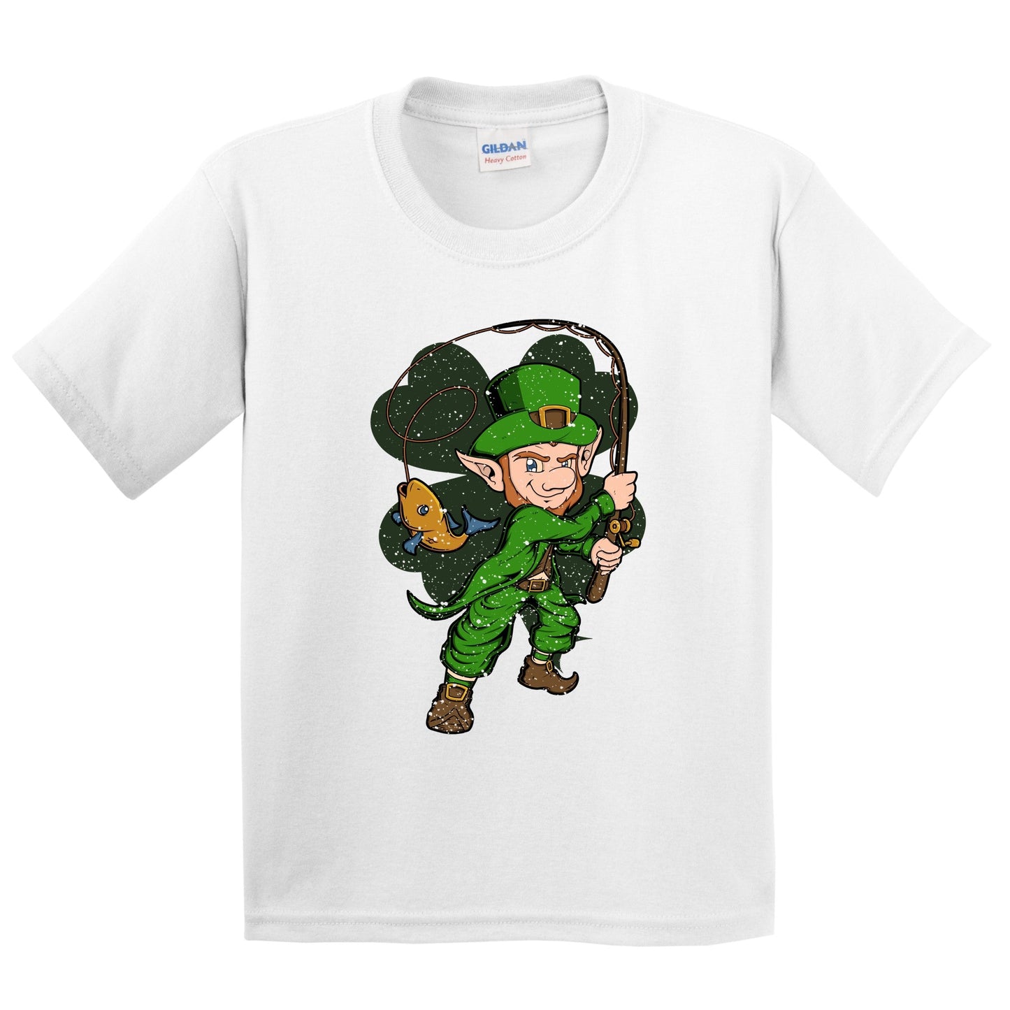 Fisherman Leprechaun St. Patrick's Day Fishing Youth T-Shirt