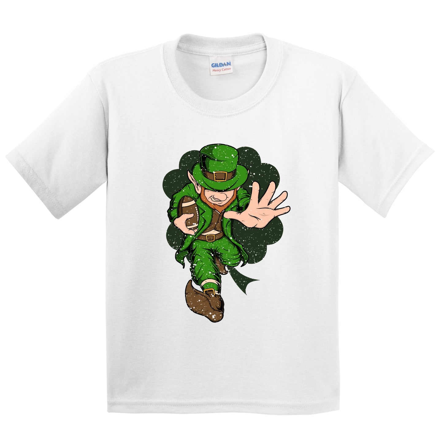 Football Player Leprechaun St. Patrick's Day Football Youth T-Shirt