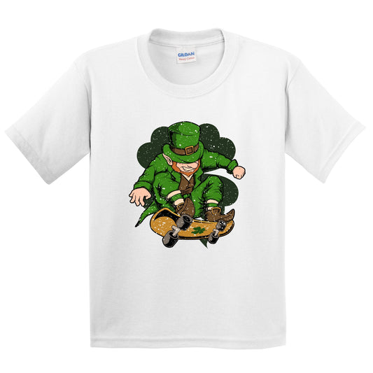 Skateboarder Leprechaun St. Patrick's Day Skateboarding Youth T-Shirt