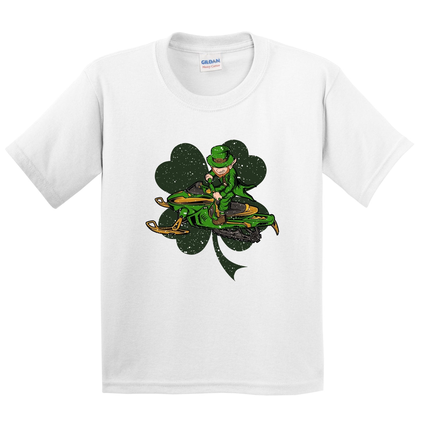 Snowmobiler Leprechaun St. Patrick's Day Snowmobiling Youth T-Shirt