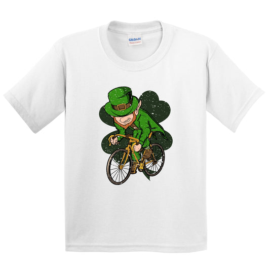 Cyclist Leprechaun St. Patrick's Day Cycling Youth T-Shirt