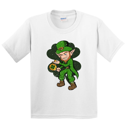 Table Tennis Player Leprechaun St Patrick's Day Table Tennis Youth T-Shirt