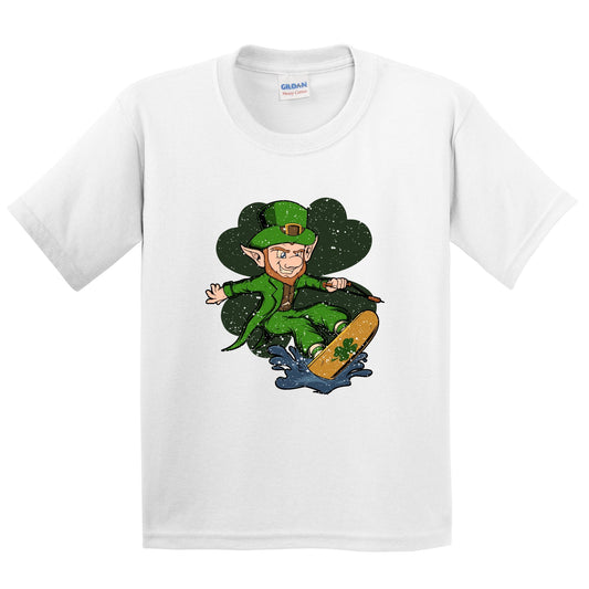 Wakeboarder Leprechaun St. Patrick's Day Wakeboarding Youth T-Shirt
