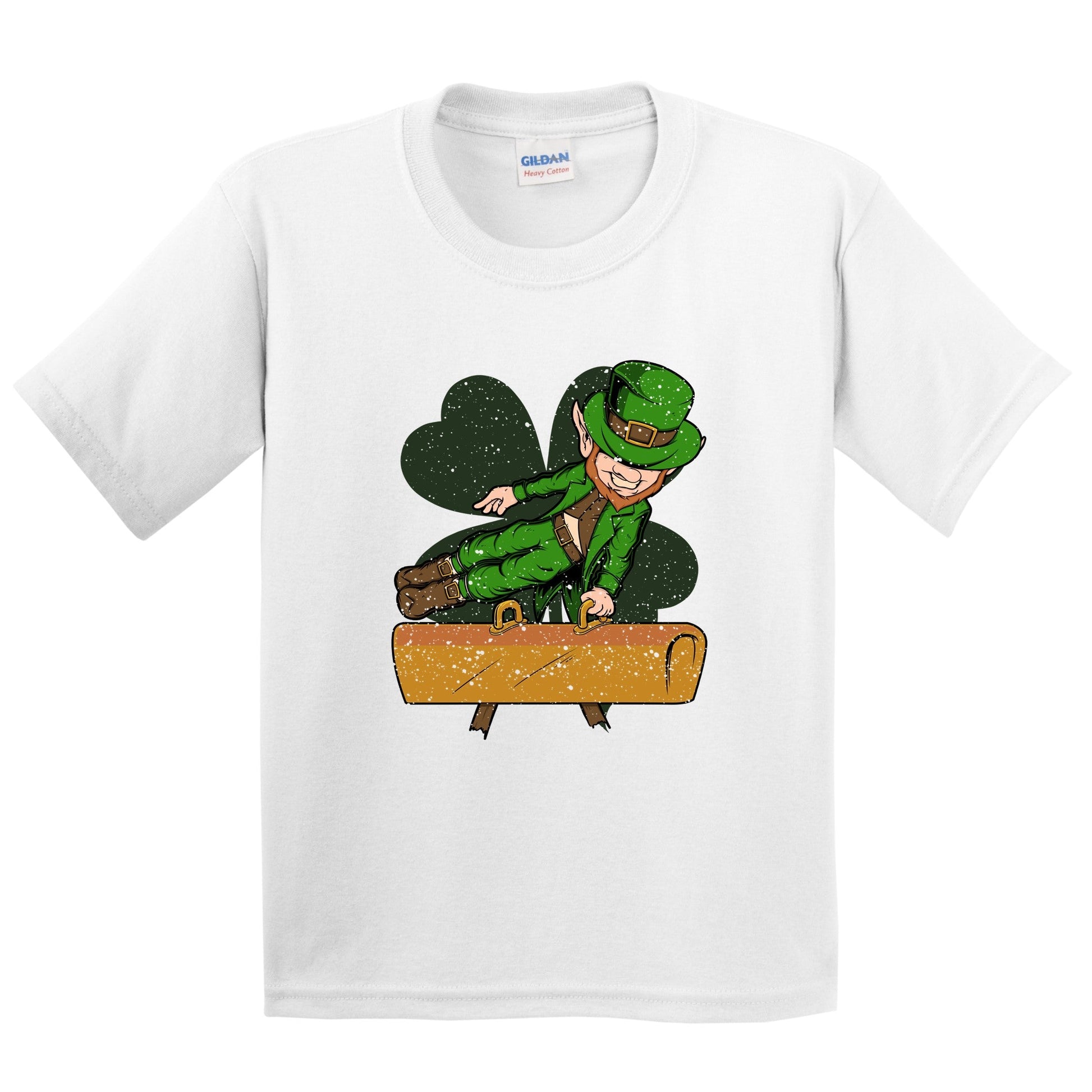 Pommel Horse Gymnast Leprechaun St. Patrick's Day Gymnastics Youth T-Shirt