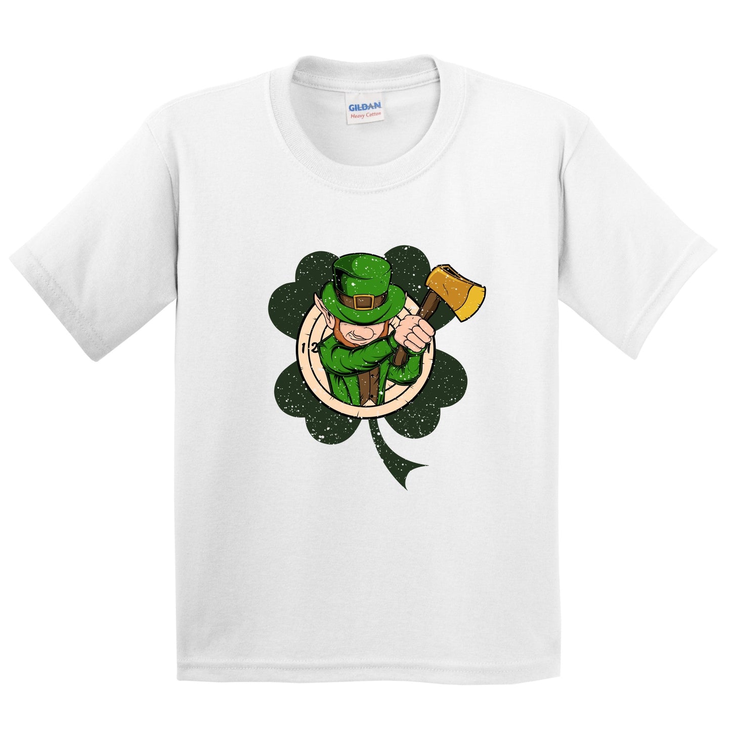 Ax Thrower Leprechaun St. Patrick's Day Ax Throwing Youth T-Shirt