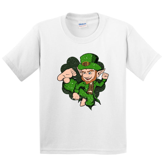 Karate Kick Leprechaun St. Patrick's Day Tae Kwon Do Youth T-Shirt