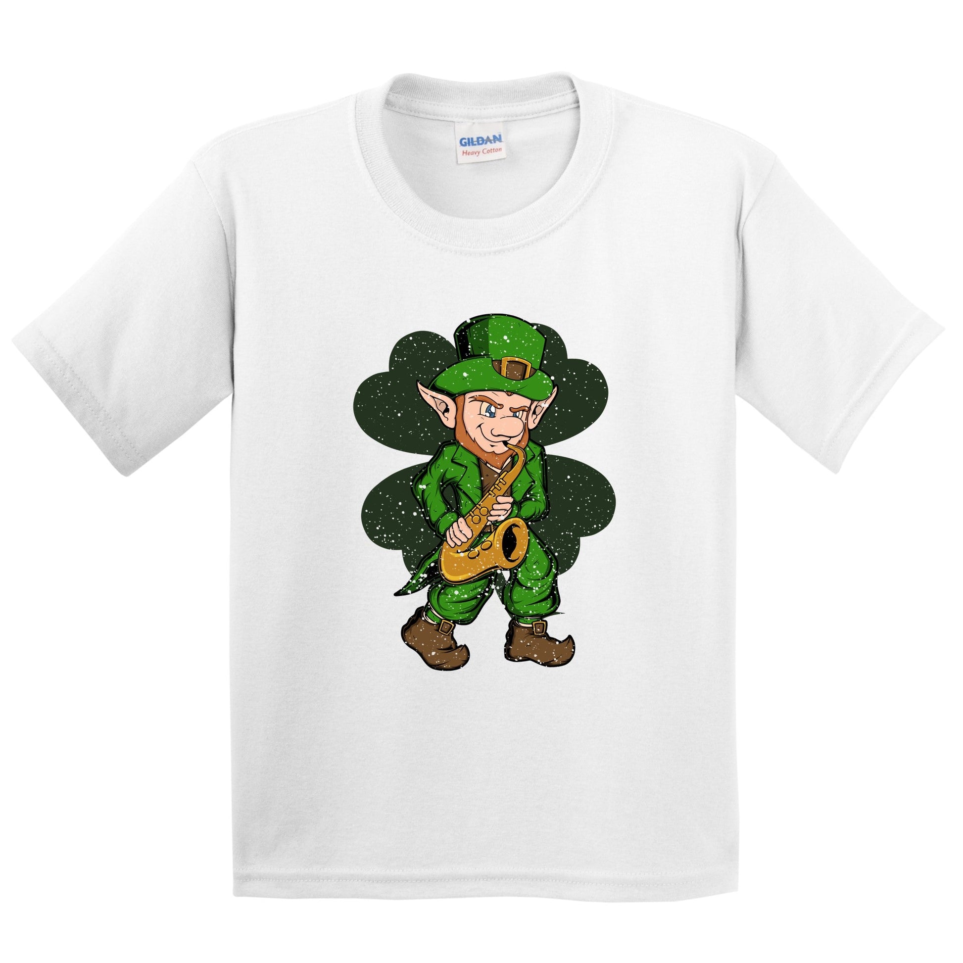 Sax Player Leprechaun St. Patrick's Day Saxophone Youth T-Shirt