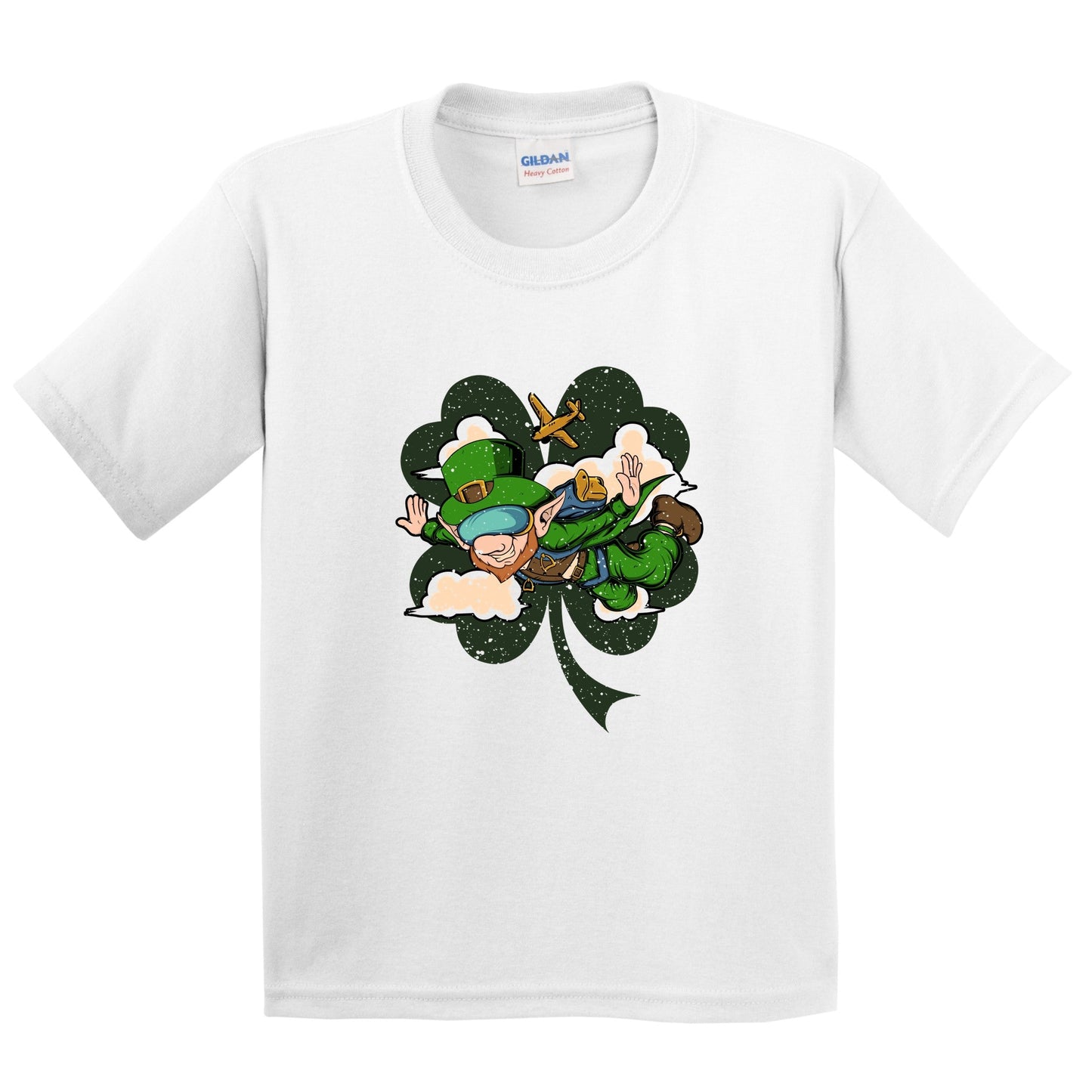 Skydiver Leprechaun St. Patrick's Day Skydiving Youth T-Shirt